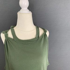 NWOT Free People Green Tank